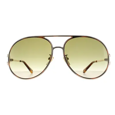 Chloe Sunglasses CH0145S 002 Gold Havana Green Gradient