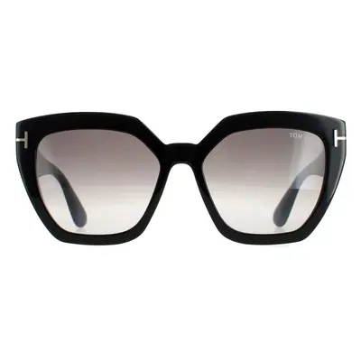 Tom Ford Sunglasses FT0939 Phoebe 01B Shiny Black Smoke Gradient