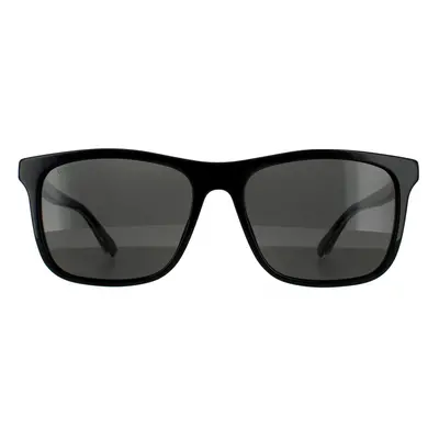 Gucci Sunglasses GG0381SN 007 Black Grey Polarized