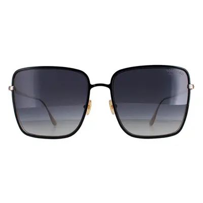 Tom Ford Sunglasses Heath FT0739 01D Shiny Black Grey Polarized