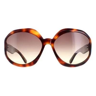 Tom Ford Sunglasses Georgia 02 FT1011 52B Dark Havana Smoke Gradient