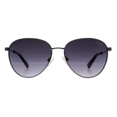 Guess Sunglasses GU8257 08B Shiny Gunmetal Smoke Gradient