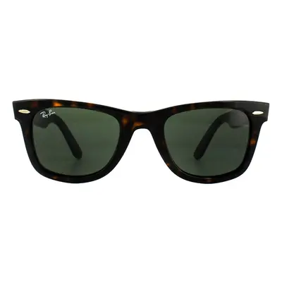 Ray-Ban Sunglasses Wayfarer 2140 902 Tortoise Green G-15 Medium 50mm