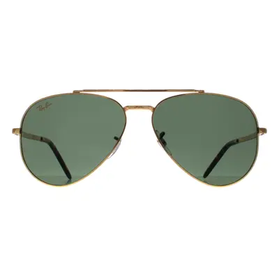 Ray-Ban Sunglasses RB3625 New Aviator 919631 Polished Gold Green