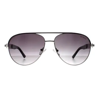 Guess Sunglasses GF0287 06B Silver Black Grey Gradient