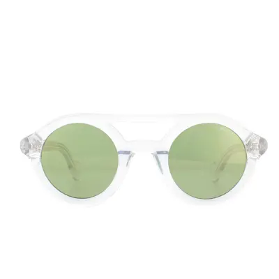 Moncler Sunglasses ML0014 27Q Crystal Green Mirror