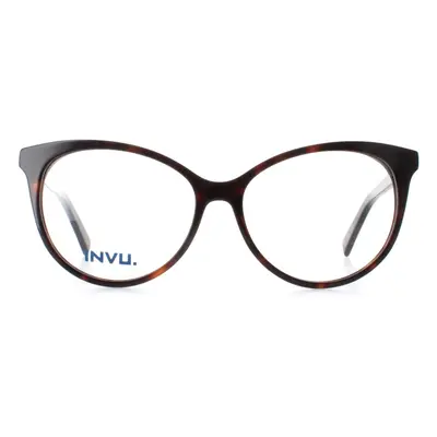 INVU Glasses Frames B4102 B Dark Tortoise Demi Women