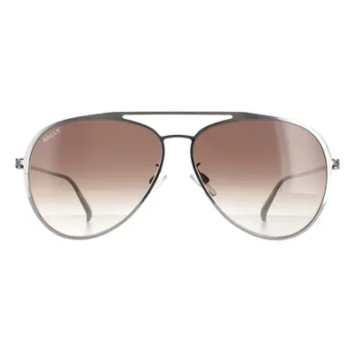 Bally Sunglasses BY0024-D 08K Gunmetal Grey Gradient