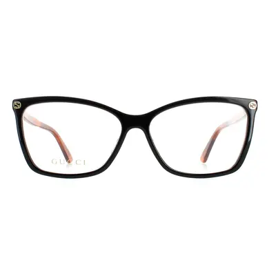 Gucci Glasses Frames GG0025O 003 Black Havana Women