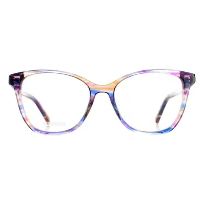 Missoni Glasses Frames MIS 0013 V43 Transparent Striped Purple Women