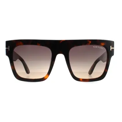 Tom Ford Sunglasses Renee FT0847 52B Dark Havana Smoke Gradient