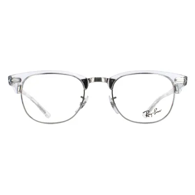 Ray-Ban Glasses Frames RX5154 Clubmaster 2001 Crystal Silver Men Women