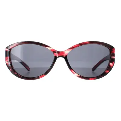 Smarty Sunglasses X2118 C Transparent Fiber Fuchsia Red Grey