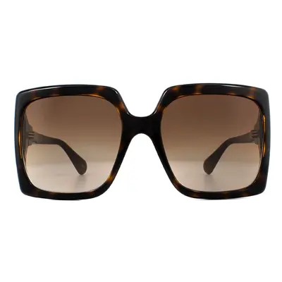 Gucci Sunglasses GG0876S 002 Dark Havana Brown Gradient