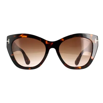 Tom Ford Sunglasses FT0940 Cara 55F Dark Havana Brown Gradient