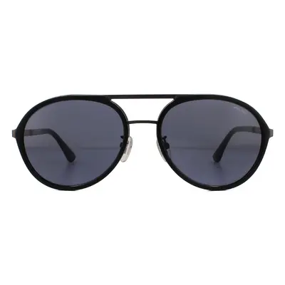 Police Sunglasses SPLA57 Record 2 0627 Matte Gunmetal Grey