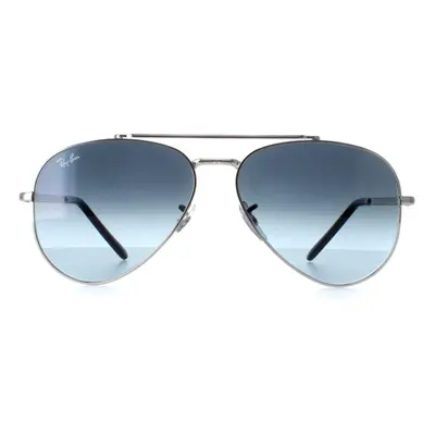 Ray-Ban Sunglasses RB3625 New Aviator 003/3M Polished Silver Blue Gradient