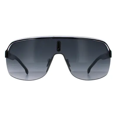 Carrera Sunglasses Topcar 1/N 80S 9O Black White Dark Grey Gradient