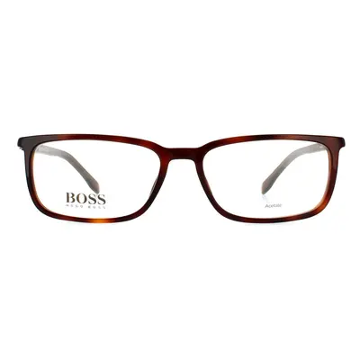 Hugo Boss Glasses Frames BOSS 0963/IT 086 Dark Havana and Matte Grey Opal Men