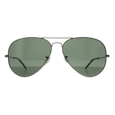 Ray-Ban Sunglasses Aviator RB3025 919131 Matte Transparent Green G-15 Green