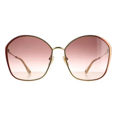 Chloe Sunglasses CH0015S 002 Dark Brown Gold Brown Gradient