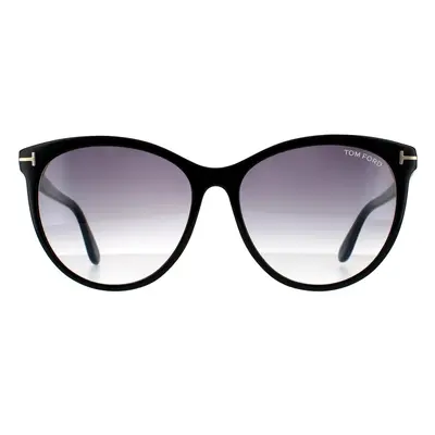 Tom Ford Sunglasses Maxim FT0787 01B Shiny Black Smoke Grey Gradient