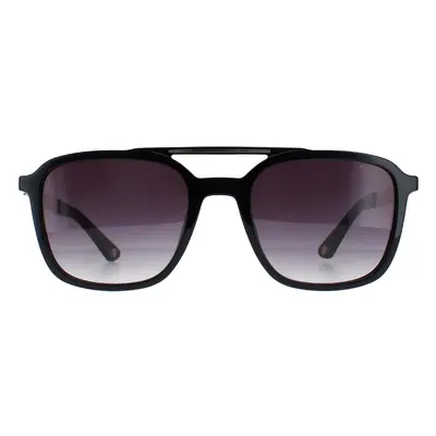 Police Sunglasses SPLA53 0700 Shiny Black Smoke Gradient