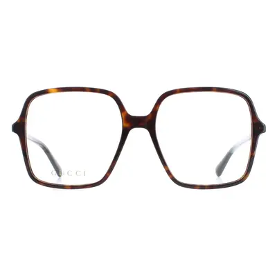 Gucci Glasses Frames GG1003O 002 Dark Havana Women