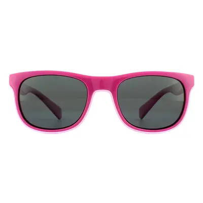 Polaroid Kids Sunglasses PLD 8035/S MU1 M9 Fuschia Grey Polarized