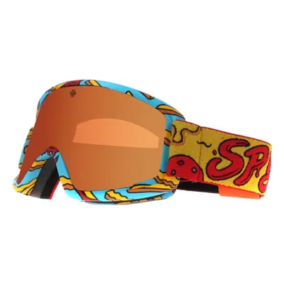 Spy Ski Goggles Crusher Elite Jr 3100000000187 Pizza vs French Fries Low Light Persimmon