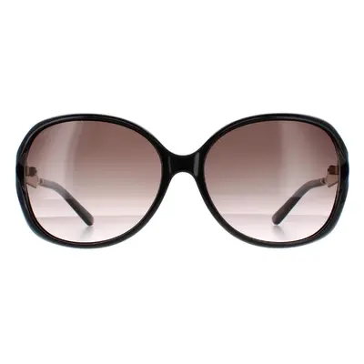 Gucci Sunglasses 0076S 002 Black Gold Grey Gradient