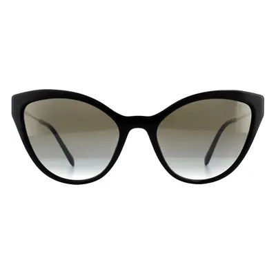 Miu Miu Sunglasses MU03US 1AB5O0 Black Gradient Grey Mirror Silver