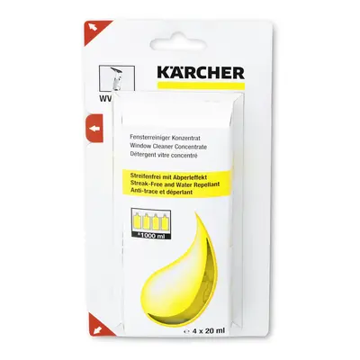 Kärcher - 4 x 20ml Window Cleaning Concentrate, 20ml