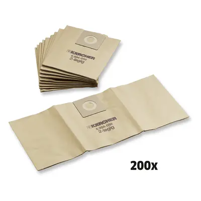 Kärcher - Paper filter bags, 200 Piece(s), T 12/1