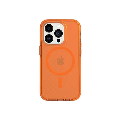 Tech21 EvoCheck - Apple iPhone 14 Pro Case MagSafe Compatible - Fizzy Orange