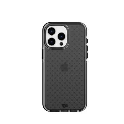 Tech21 EvoCheck - Apple iPhone 15 Pro Max Case - Smokey Black