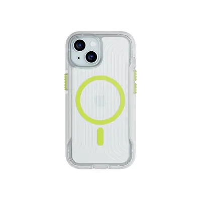 Tech21 FlexPro - Apple iPhone 15 Case MagSafe Compatible - Clear Glow in the Dark