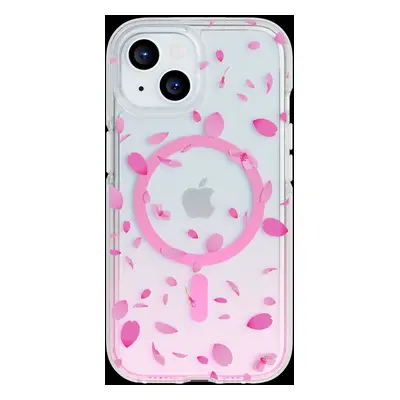 Tech21 FlexQuartz Apple iPhone 15 Case MagSafe Compatible - Cherry Blossom