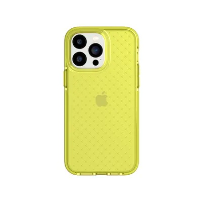 Tech21 EvoCheck - Apple iPhone 14 Pro Max Case - Acid Yellow