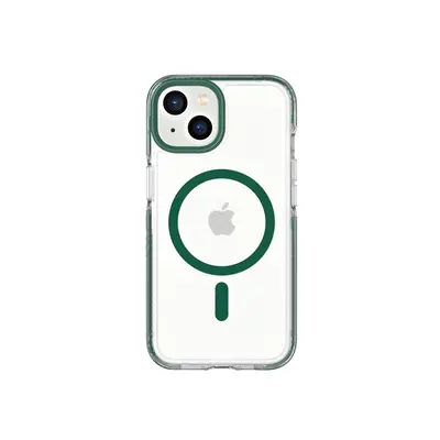 Tech21 EvoCrystal - Apple iPhone 14 Case MagSafe Compatible - Moss Green