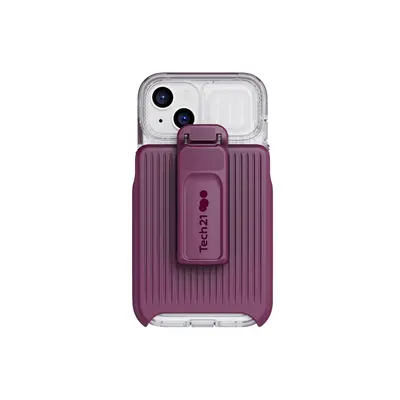 Tech21 EvoMax - Apple iPhone 14 Case MagSafe Compatible - Frosted Purple