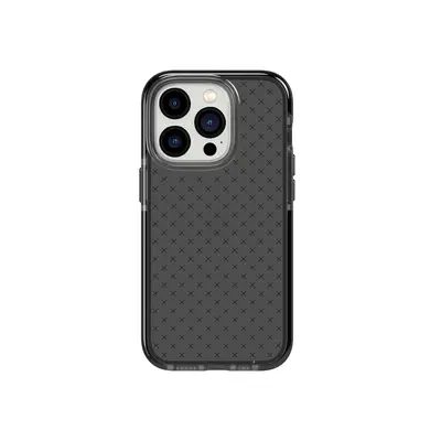 Tech21 EvoCheck - Apple iPhone 14 Pro Case - Smokey/Black