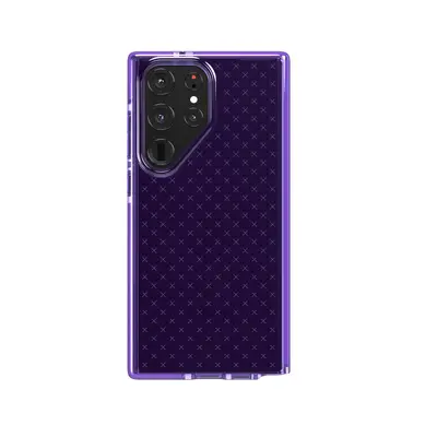 Tech21 Evo Check - Samsung Galaxy S23 Ultra Case - Digi Purple