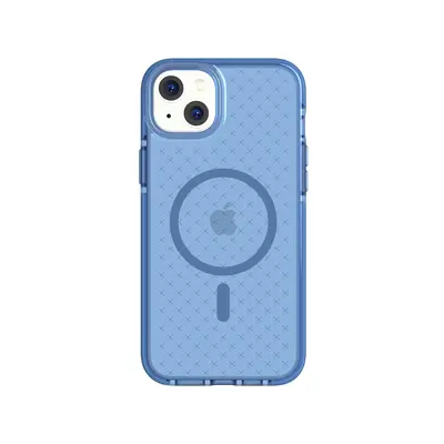 Tech21 EvoCheck - Apple iPhone 14 Plus Case MagSafe Compatible - Tranquil Blue