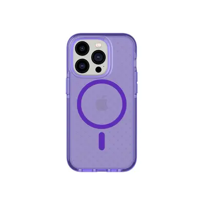 Tech21 EvoCheck - Apple iPhone 14 Pro Case MagSafe Compatible - Wondrous Purple