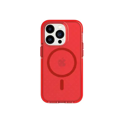 Tech21 EvoCheck - Apple iPhone 14 Pro Case MagSafe Compatible - Red