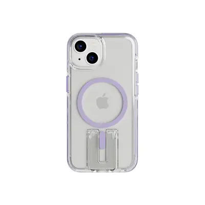 Tech21 EvoCrystal Kick - Apple iPhone 14 Case MagSafe Compatible - Lilac