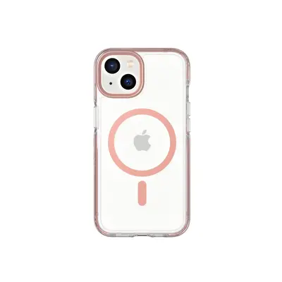 Tech21 EvoCrystal - Apple iPhone 14 Case MagSafe Compatible - Rose Gold