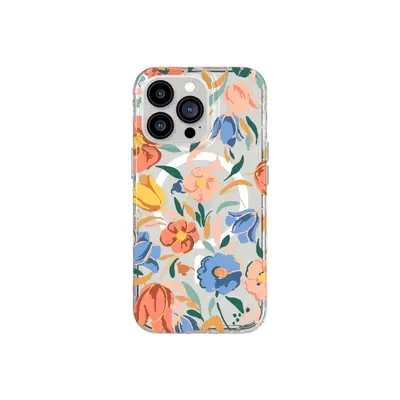 Tech21 EvoArt - Apple iPhone 13 Pro Case MagSafe Compatible - Peach Tulip