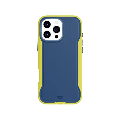 Tech21 EvoPro - Apple iPhone 16 Pro Max Case MagSafe Compatible - Navy/Yellow